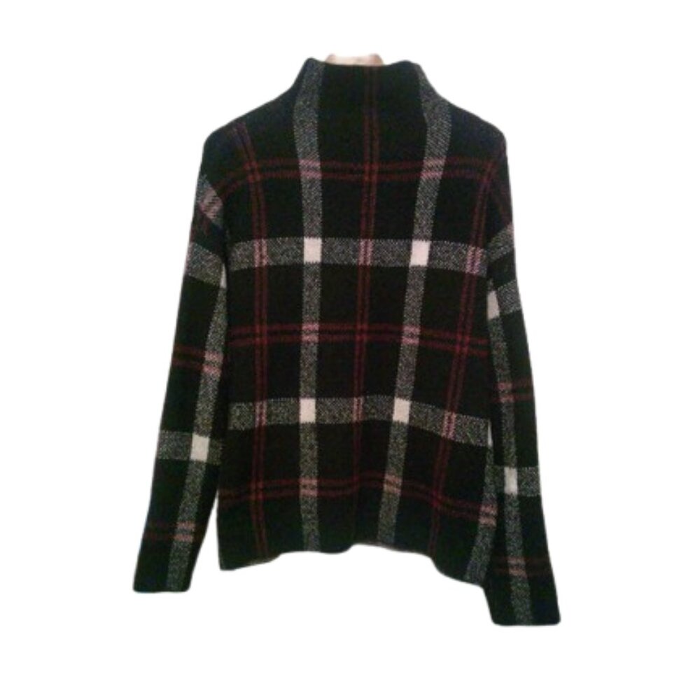 BUNDLE 3 for $24 Christian Siriano Plaid Print Turtleneck Sweater MD - Picture 4 of 8
